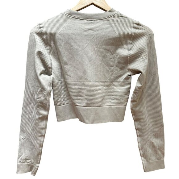Lot of‎ 2 Missguided & DSG Cropped Long Sleeve Shirt/Sweatshirts Beige & Gray SM - Picture 11 of 13